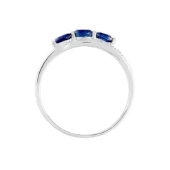 Histoire d'Or Bague Comete Et Diamant or blanc saphir Online