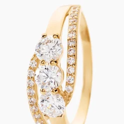 Histoire d'Or Bague Comete De Zirconium or jaune oxyde Outlet