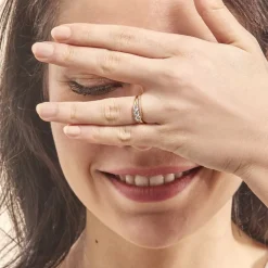 Histoire d'Or Bague Comete De Zirconium or jaune oxyde Outlet