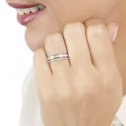 Histoire d'Or Bague Constance Or Blanc Diamant Online