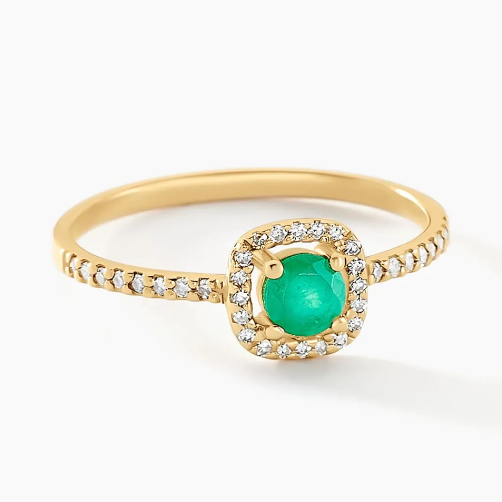 Histoire d'Or Bague Cosimo Or Jaune Emeraude Diamant or jaune émeraude Discount