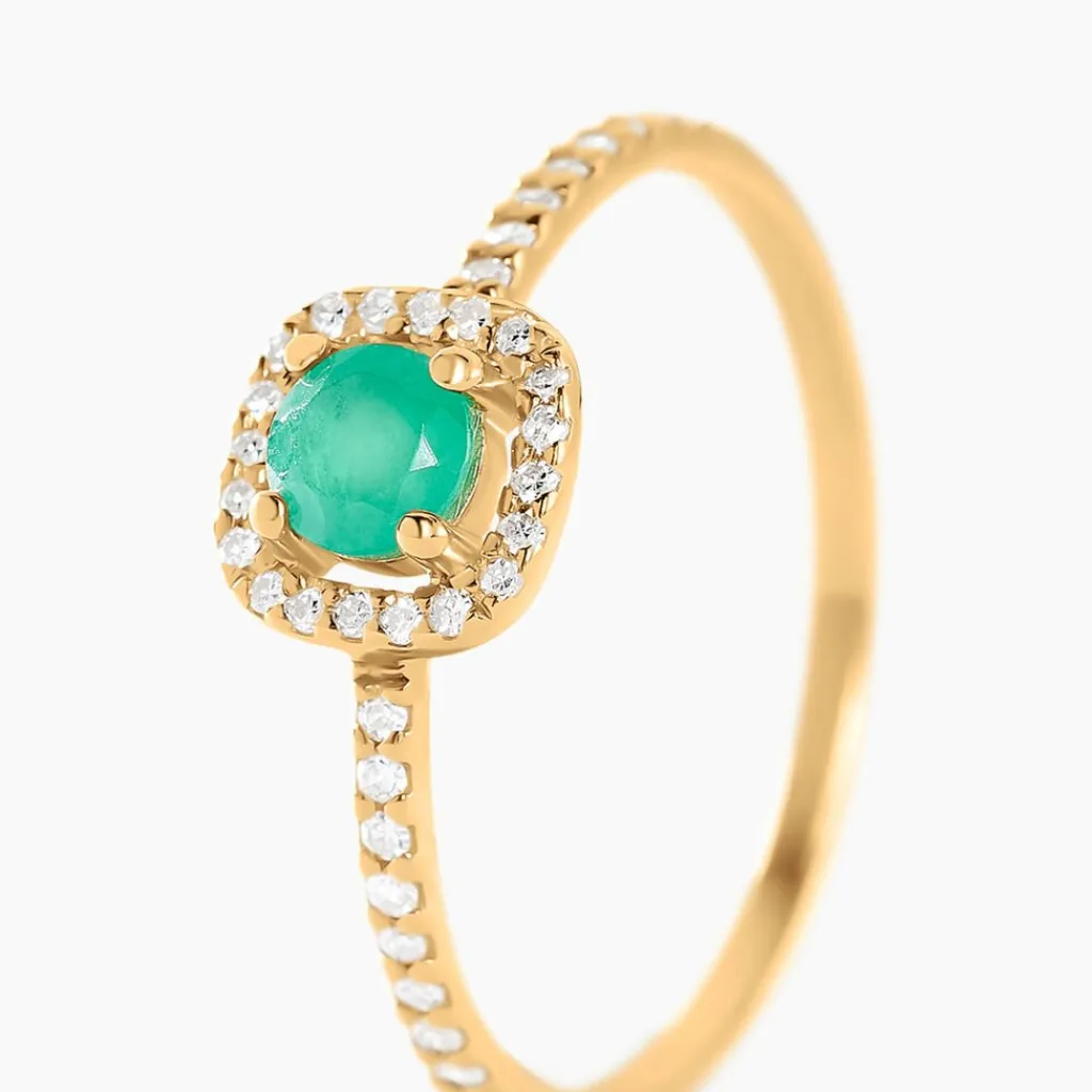 Histoire d'Or Bague Cosimo Or Jaune Emeraude Diamant or jaune émeraude Discount
