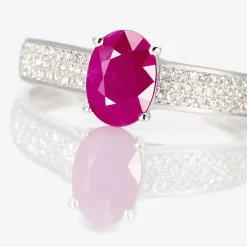 Histoire d'Or Bague Crista Et Diamant or blanc rubis Sale