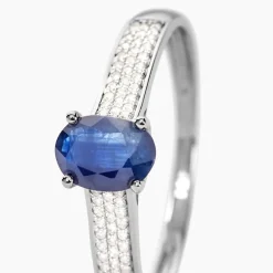 Histoire d'Or Bague Crista Et Diamant or blanc saphir Best