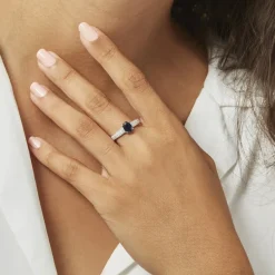 Histoire d'Or Bague Crista Et Diamant or blanc saphir Best