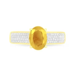 Histoire d'Or Bague Crista Or Jaune Citrine Et Diamant or jaune citrine jaune Clearance