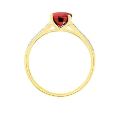 Histoire d'Or Bague Crista Et Diamant or jaune rubis Best