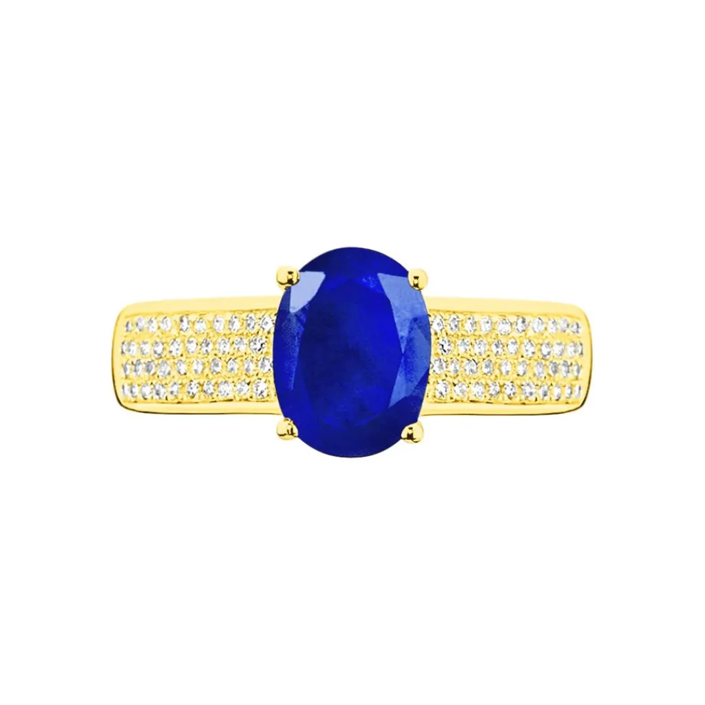 Histoire d'Or Bague Crista Et Diamant or jaune saphir Outlet