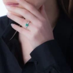 Histoire d'Or Bague Crista Or Rose Emeraude Et Diamant Online