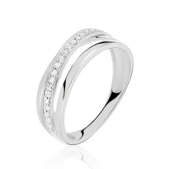 Histoire d'Or Bague Croisee or blanc diamant Hot