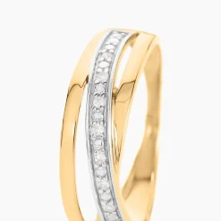 Histoire d'Or Bague Croisee or jaune diamant Hot