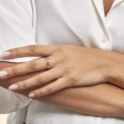 Histoire d'Or Bague Croisee or jaune diamant Hot