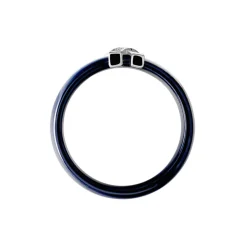 Histoire d'Or Bague Cronos Argent Blanc Céramique Oxyde