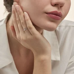 Histoire d'Or Bague Cupidon Or Blanc Diamant Online