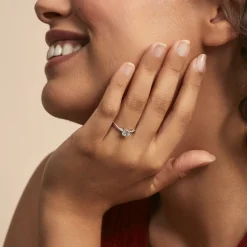 Histoire d'Or Bague Dana De Zirconium or blanc oxyde