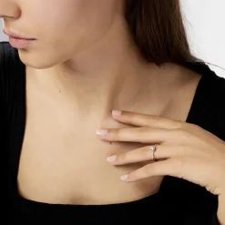 Histoire d'Or Bague Dana De Zirconium or jaune oxyde