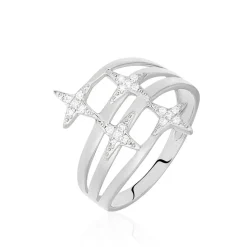 Histoire d'Or Bague Danilana Or Blanc Diamant