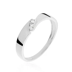 Histoire d'Or Bague Daphne Or Blanc Diamant Outlet
