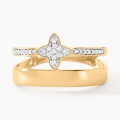 Histoire d'Or Bague Delicatesse Or Jaune Diamant Hot