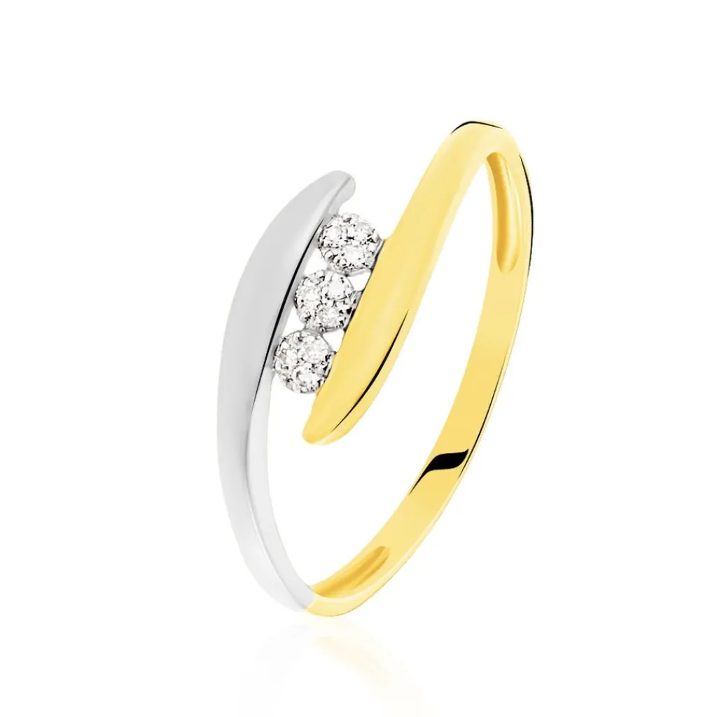 Histoire d'Or Bague Delphine or bicolore diamant Outlet