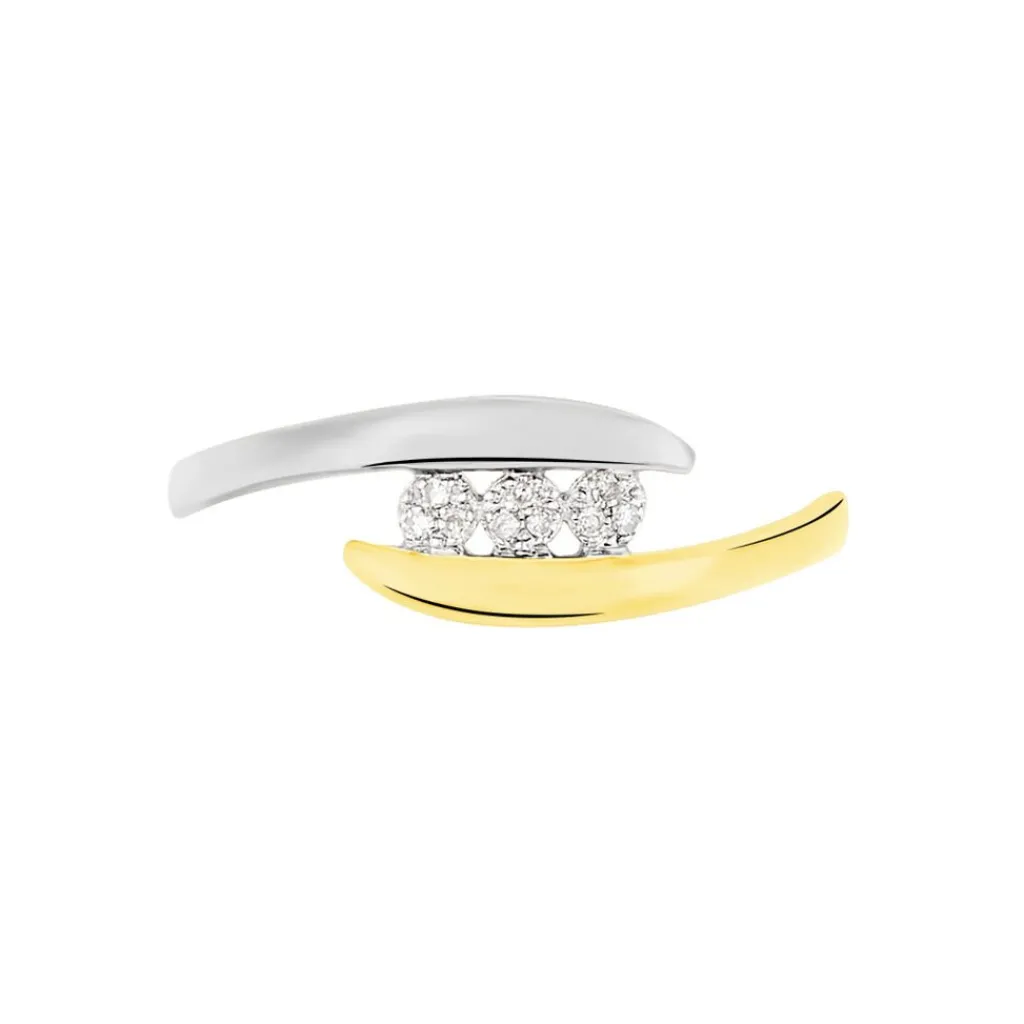 Histoire d'Or Bague Delphine or bicolore diamant Outlet