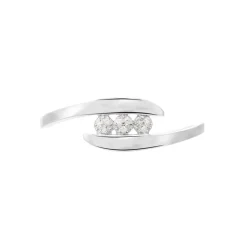 Histoire d'Or Bague Delphine or blanc diamant