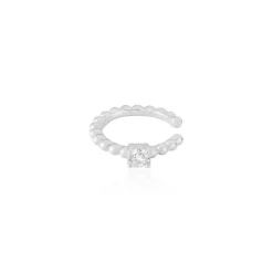 Histoire d'Or Bague D'hélix Unitaire Alix Argent Blanc Oxyde De Zirconium Sale