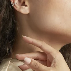 Histoire d'Or Bague D'hélix Unitaire Amada Argent Blanc Oxyde De Zirconium