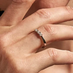 Histoire d'Or Bague Diamotion or blanc diamant Discount