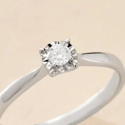 Histoire d'Or Bague Diamotion or blanc diamant Hot