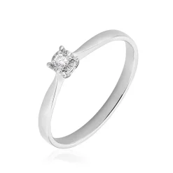Histoire d'Or Bague Diamotion or blanc diamant
