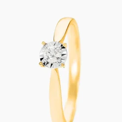 Histoire d'Or Bague Diamotion or jaune diamant