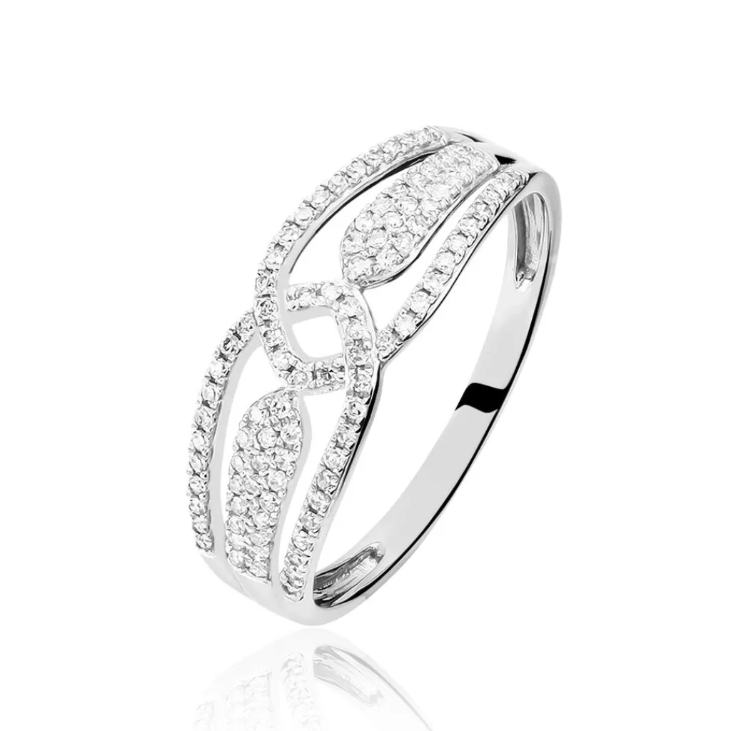 Histoire d'Or Bague Diana Or Blanc Diamant Online