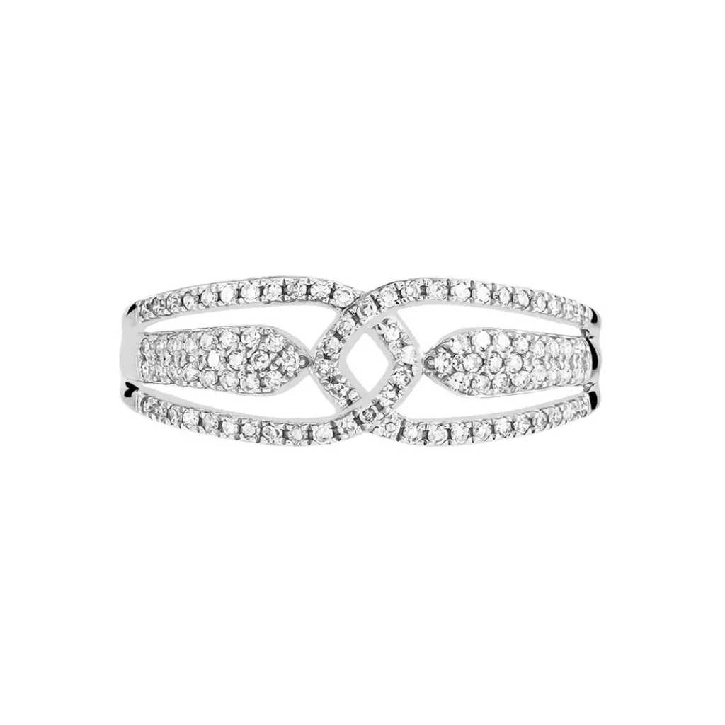 Histoire d'Or Bague Diana Or Blanc Diamant Online