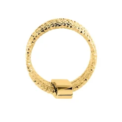 Histoire d'Or Bague Dion Acier Jaune Outlet
