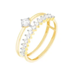 Histoire d'Or Bague Dolfina Or Jaune Oxyde De Zirconium Discount