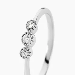 Histoire d'Or Bague Donya Argent Blanc Oxyde De Zirconium Clearance