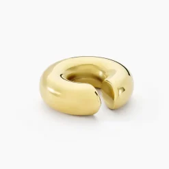 Histoire d'Or Bague D'oreille Unitaire Cheyenne Acier Jaune