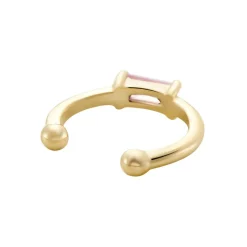 Histoire d'Or Bague D'oreille Unitaire Grishilde Plaqué Or Oxyde De Zirconium Hot