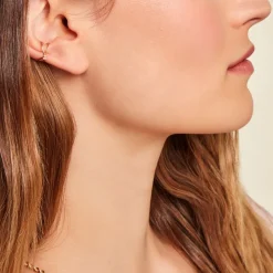 Histoire d'Or Bague D'oreille Unitaire Lenz Or Jaune Oxyde De Zirconium New