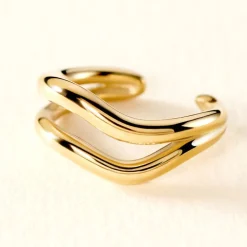 Histoire d'Or Bague D'oreille Unitaire Lauri Acier Doré Clearance