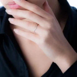 Histoire d'Or Bague Dounia Or Blanc Oxyde De Zirconium New