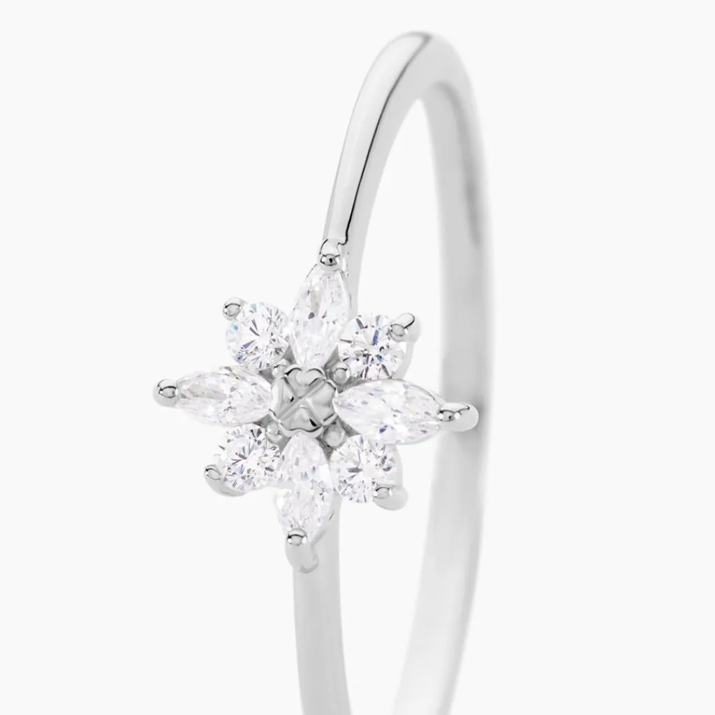 Histoire d'Or Bague Eclat Argent Blanc Oxyde De Zirconium Sale