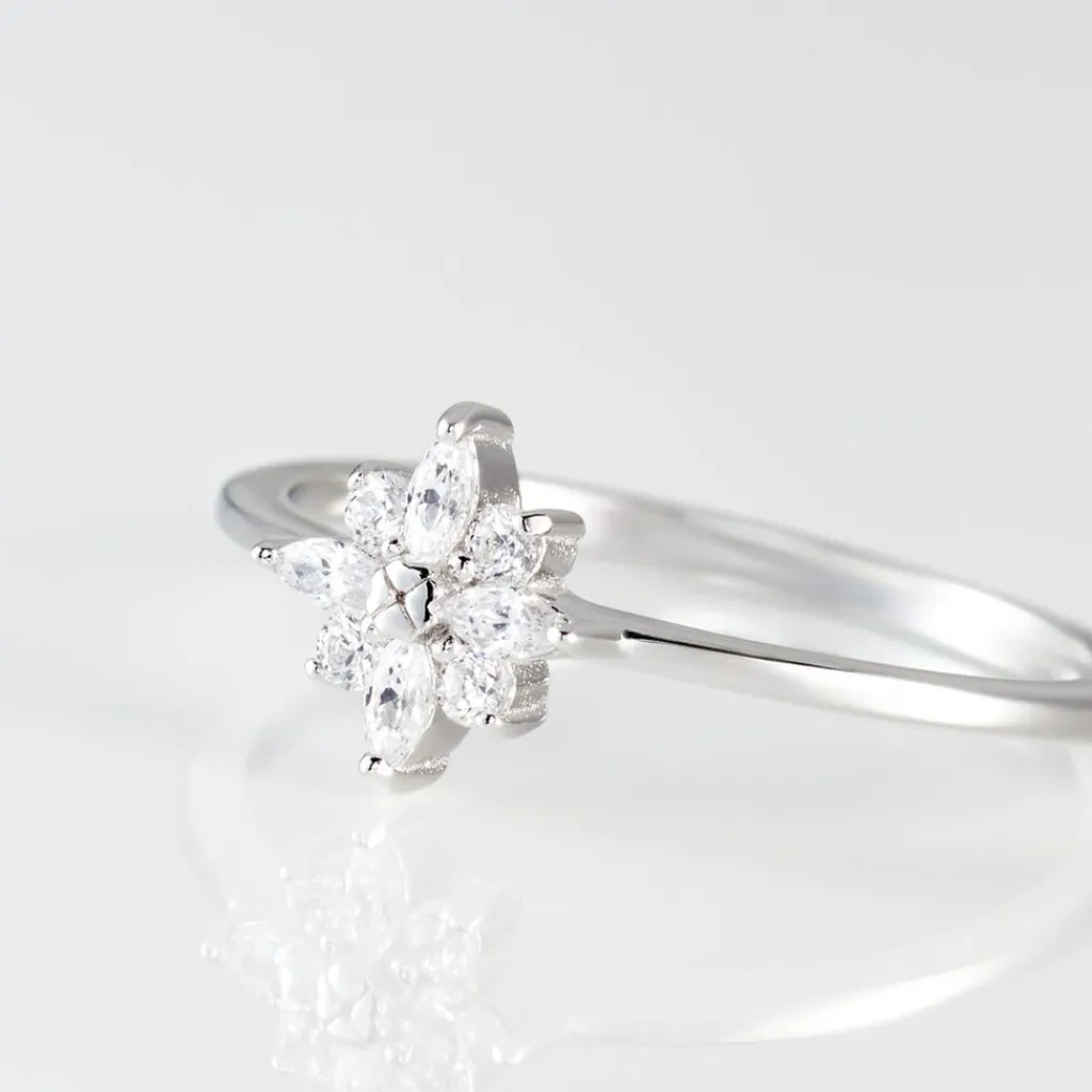 Histoire d'Or Bague Eclat Argent Blanc Oxyde De Zirconium Sale