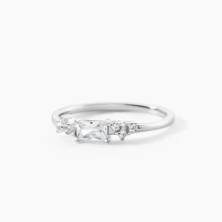 Histoire d'Or Bague Eclat D'Aurore Argent Blanc Oxyde De Zirconium Best