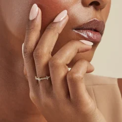 Histoire d'Or Bague Eclosion Precieuse Or Jaune Oxyde De Zirconium Best