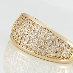 Histoire d'Or Bague Edenne Plaqué Or Jaune Oxyde De Zirconium Hot