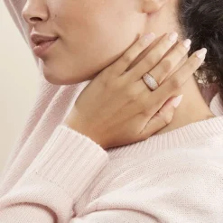 Histoire d'Or Bague Edenne Plaqué Or Jaune Oxyde De Zirconium Hot