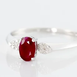 Histoire d'Or Bague Edgina Or Blanc Rubis Et Diamant Best