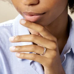 Histoire d'Or Bague Edwige Or Blanc Oxyde De Zirconium Hot